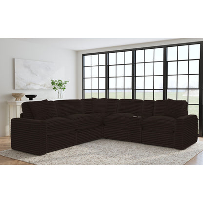 Corsicana 6PC Sectional Set in Masis Espresso