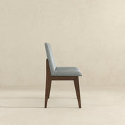Silla de comedor Crystal (juego de 2, gris claro)