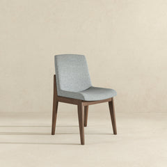 Silla de comedor Crystal (juego de 2, gris claro)