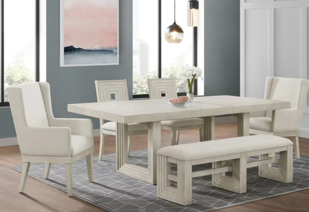 Avalanche 6PC Dining Set with Bench