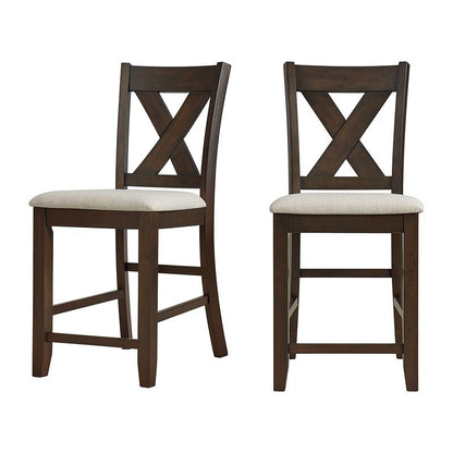 Alvin 60in 7 Piece Counter Height Set in Espresso