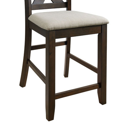 Alvin 60in 7 Piece Counter Height Set in Espresso