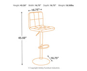 Bellatier Tall UPH Swivel Barstool (Set of 2)