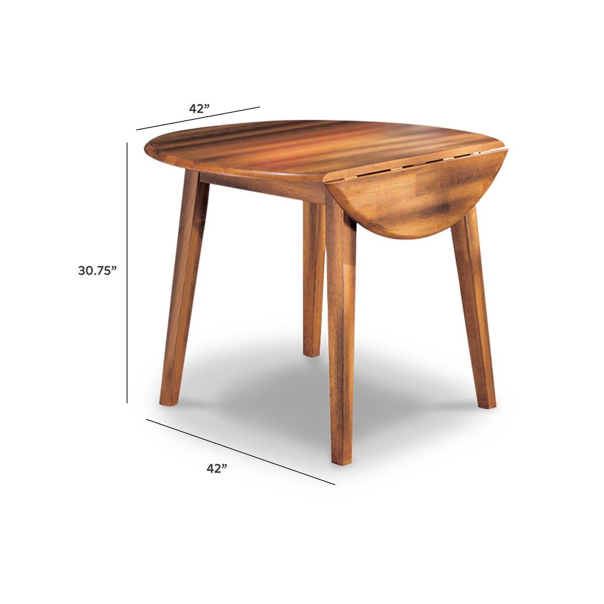 Berringer Round DRM Drop Leaf Table