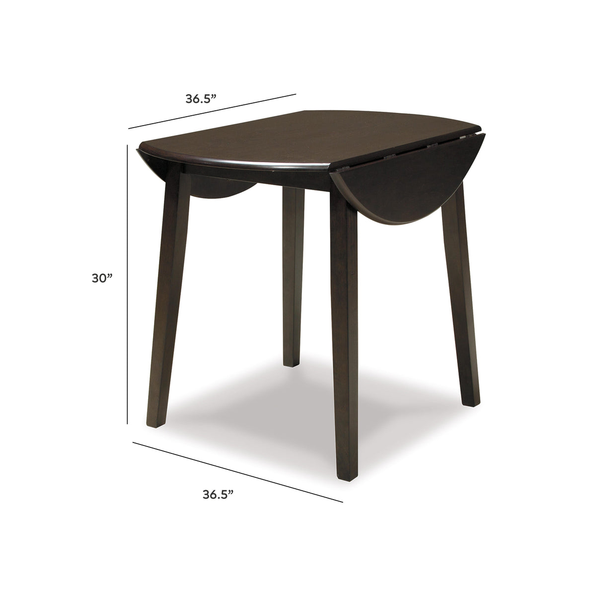 Hammis Round DRM Drop Leaf Table