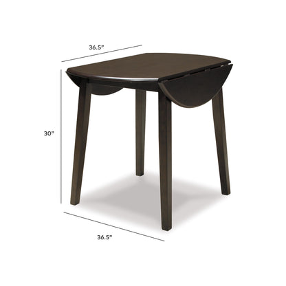 Hammis Round DRM Drop Leaf Table