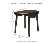 Hammis Dining Table and 2 Chairs