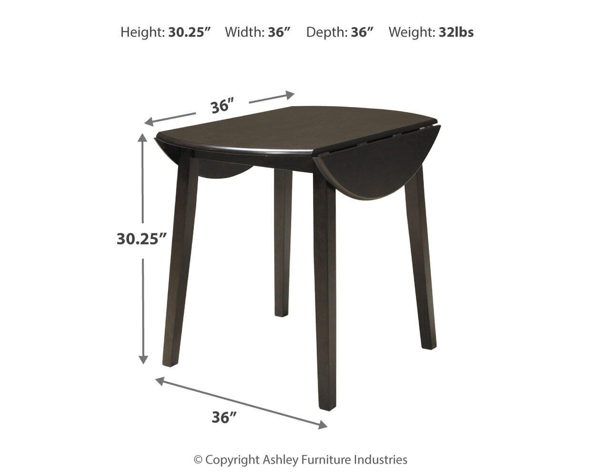 Hammis Round DRM Drop Leaf Table