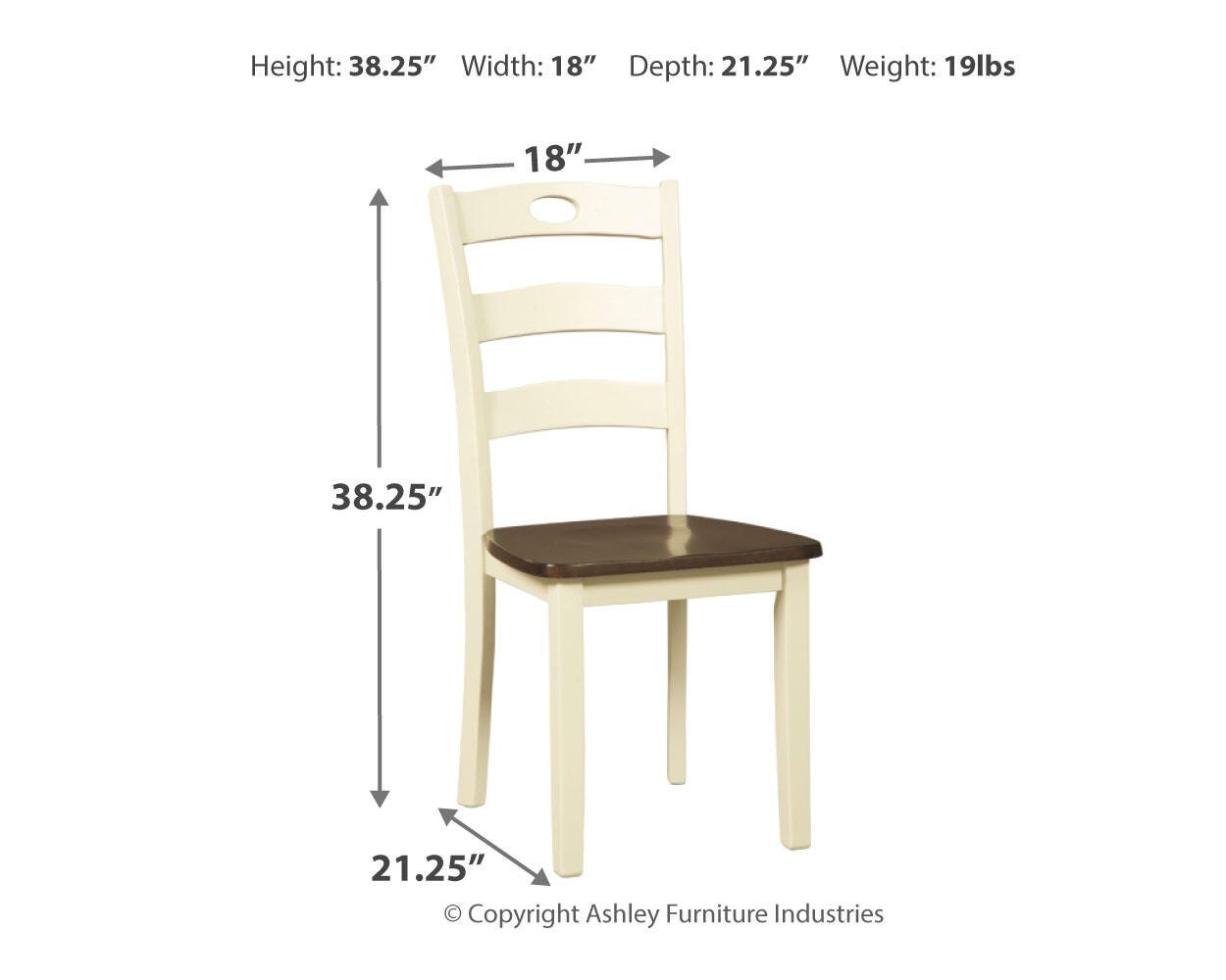 Woodanville Dining Table and 2 Chairs