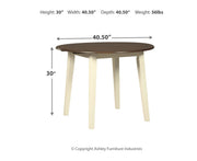 Woodanville Round DRM Drop Leaf Table