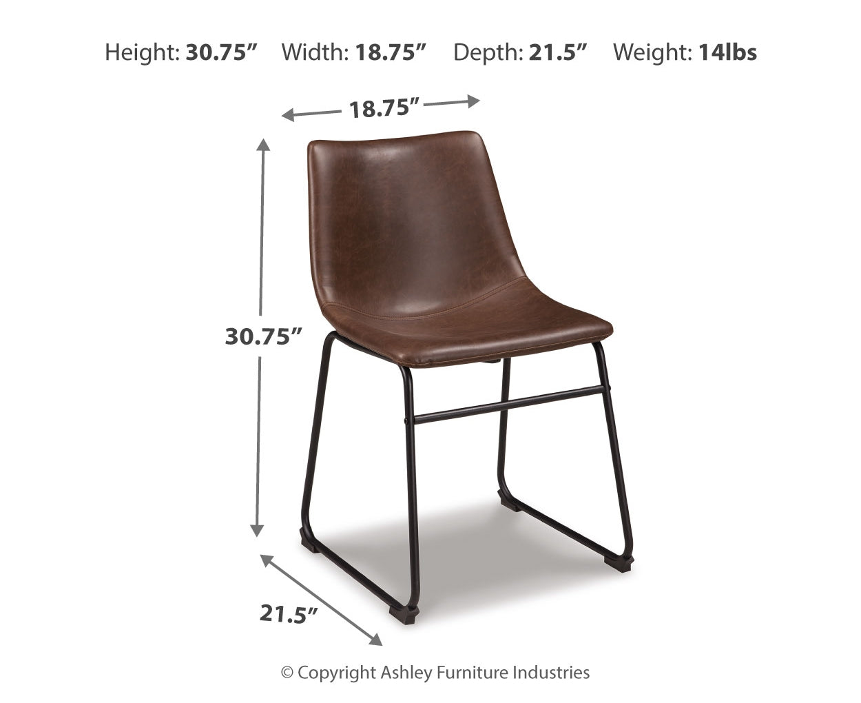 Centiar Dining UPH Side Chair (2/CN)