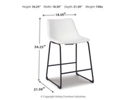 Centiar Counter Height Bar Stool (Set of 2)