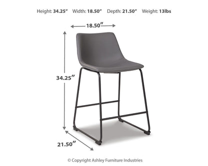 Centiar Counter Height Bar Stool (Set of 2)
