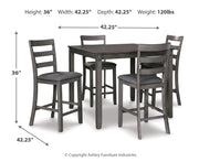 Bridson Square Counter TBL Set (5/CN)