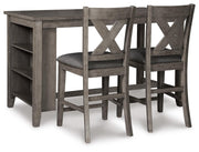 Caitbrook Counter Height Dining Table and 2 Barstools