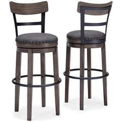 Caitbrook Tall Upholstered Swivel Barstool (1/CN)