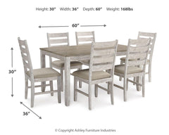 Free 5Pc Accessory Set +Nellie Rug + 7Pc Skempton Dining Room Package