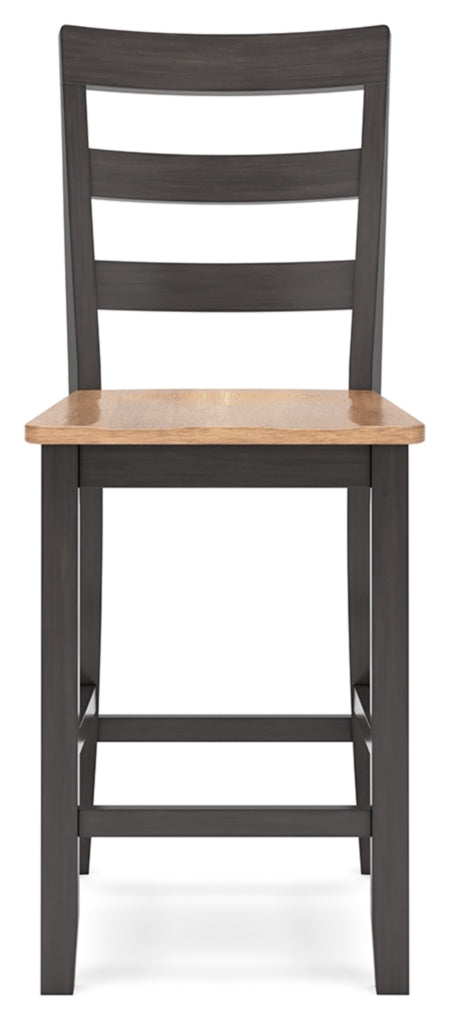 Gesthaven Counter Height Dining Table and 2 Barstools