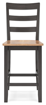 Gesthaven Counter Height Dining Table and 2 Barstools