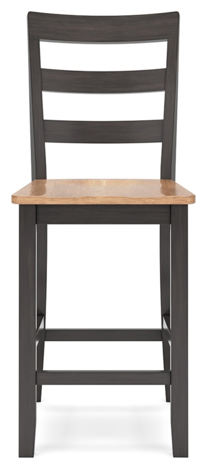Gesthaven Counter Height Dining Table and 2 Barstools