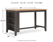 Gesthaven RECT Dining Room Counter Table