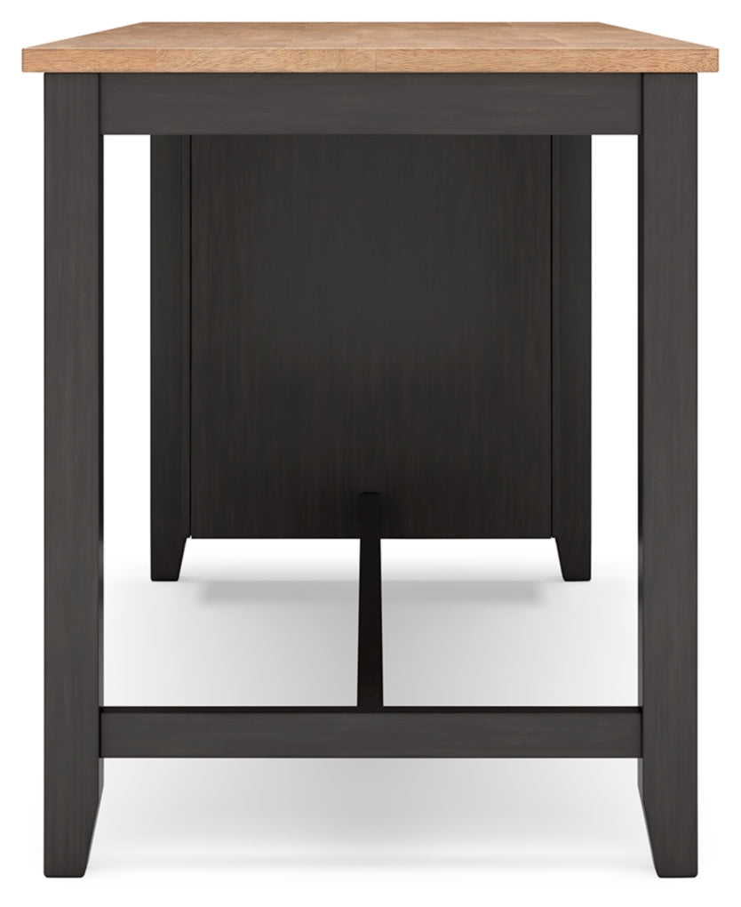 Gesthaven Counter Height Dining Table and 2 Barstools