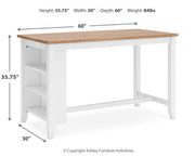 Gesthaven RECT Dining Room Counter Table