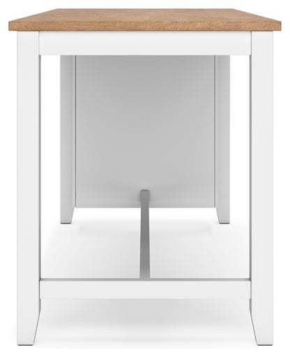 Gesthaven Counter Height Dining Table and 2 Barstools