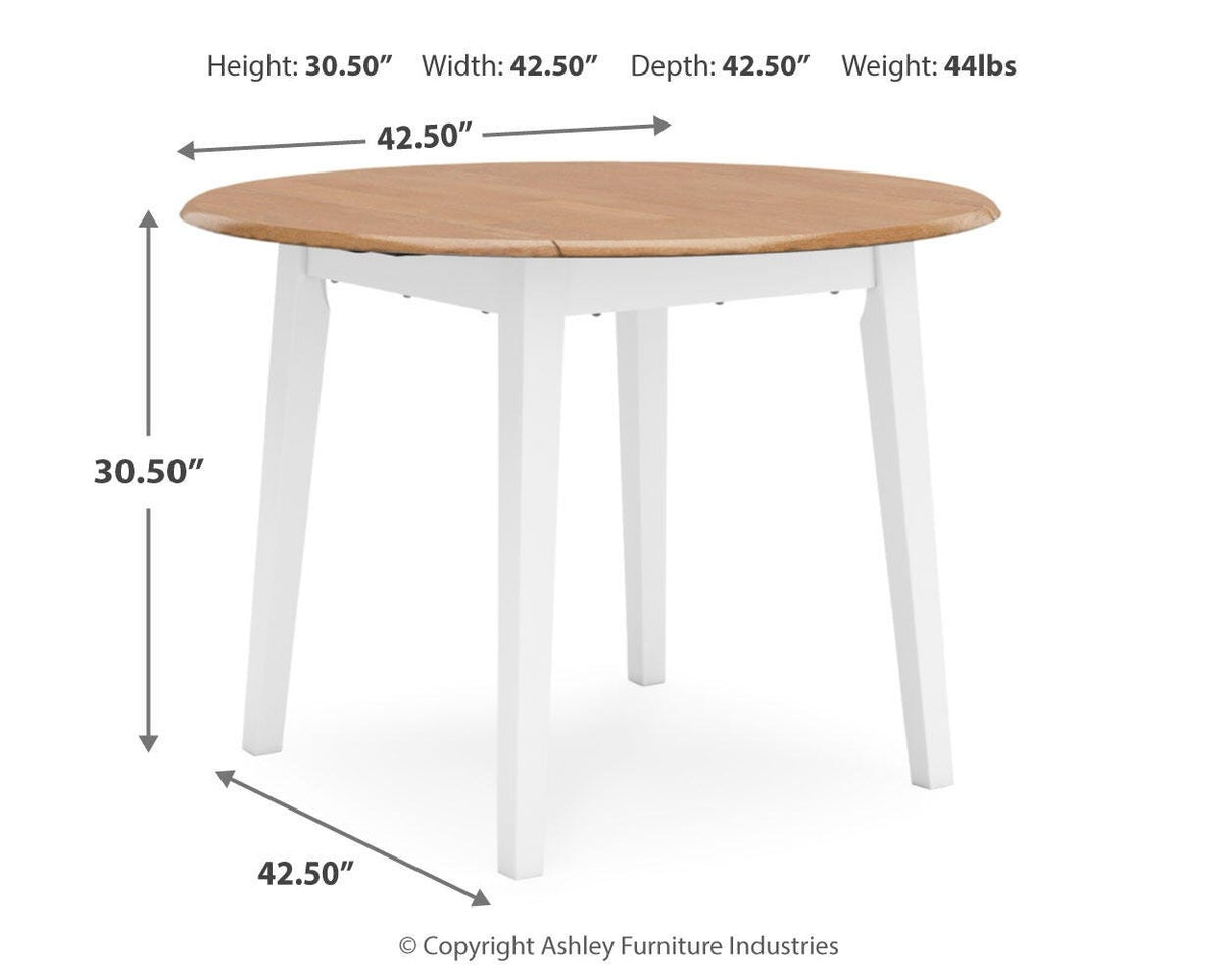 Gesthaven Round DRM Drop Leaf Table