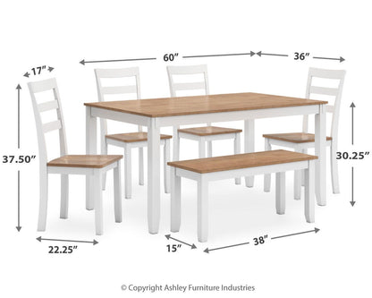 Gesthaven Dining Room Table Set (6/CN)