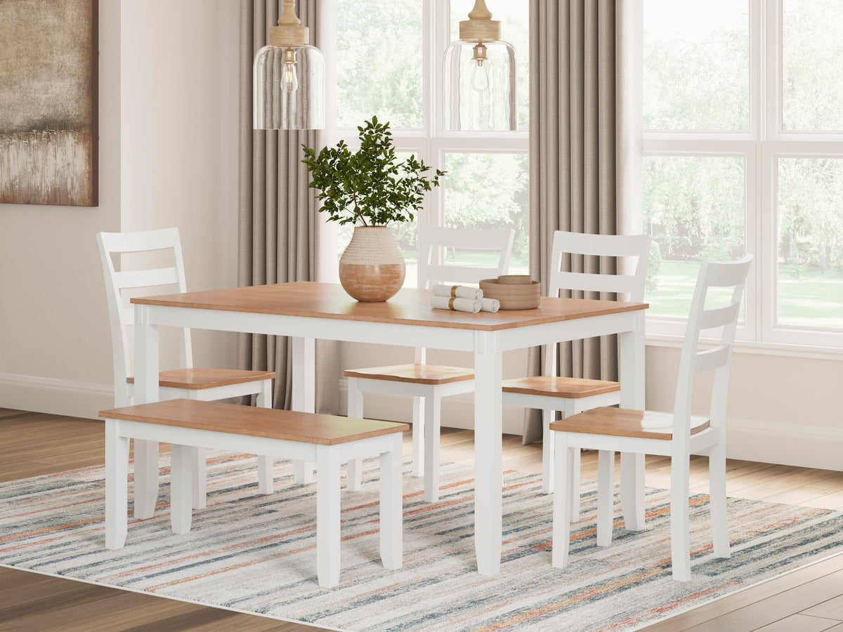 Free 5Pc Accessory Set + Townes Rug + 6Pc Gesthaven Dining Room Package