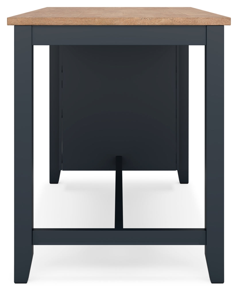 Gesthaven Counter Height Dining Table and 2 Barstools