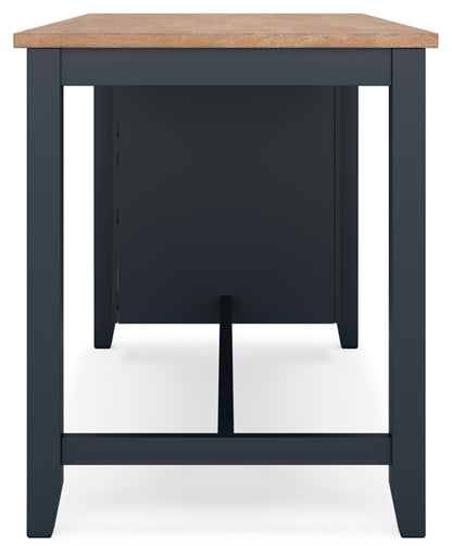 Gesthaven Counter Height Dining Table and 2 Barstools