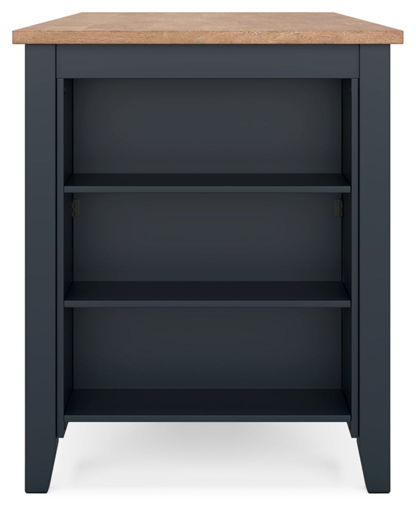 Gesthaven Counter Height Dining Table and 2 Barstools