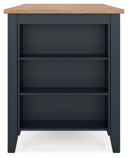 Gesthaven Counter Height Dining Table and 2 Barstools