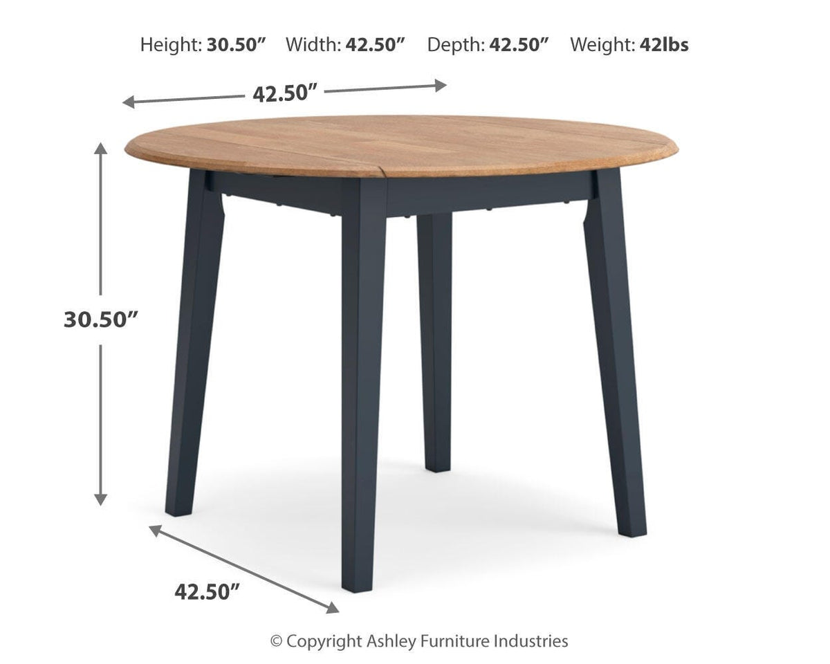 Gesthaven Round DRM Drop Leaf Table