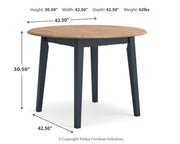Gesthaven Round DRM Drop Leaf Table