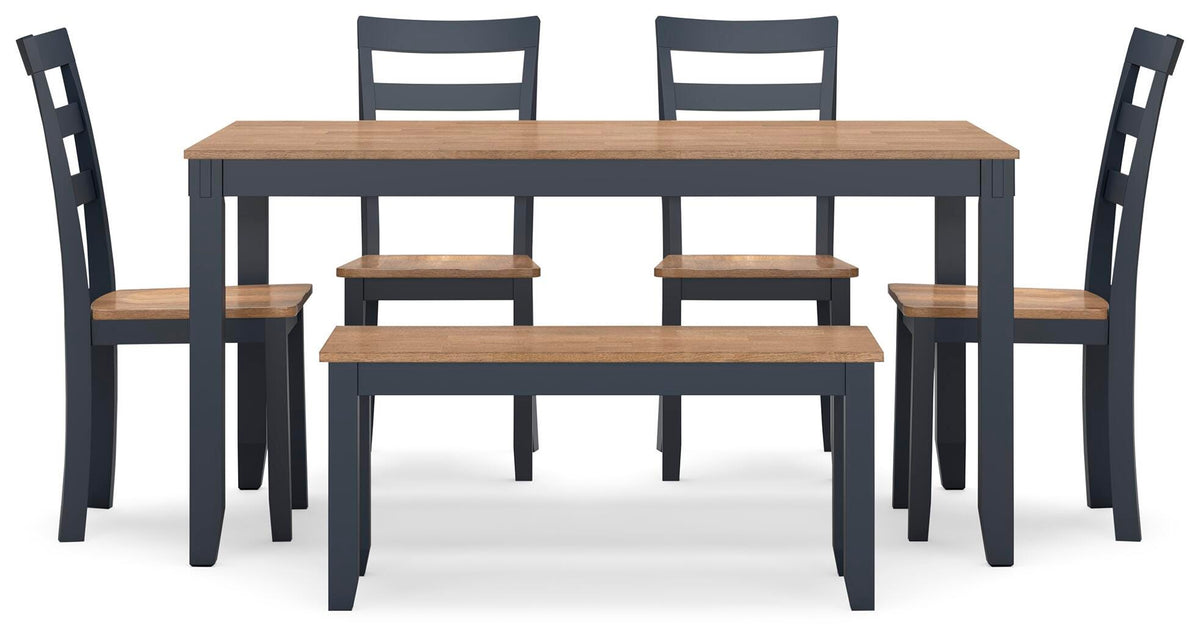 Free 5Pc Accessory Set + Townes Rug + 6Pc Gesthaven Dining Room Package
