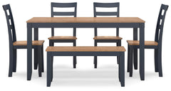 Free 5Pc Accessory Set + Townes Rug + 6Pc Gesthaven Dining Room Package