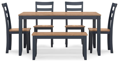 Free 5Pc Accessory Set + Townes Rug + 6Pc Gesthaven Dining Room Package
