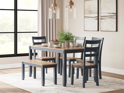 Free 5Pc Accessory Set + Townes Rug + 6Pc Gesthaven Dining Room Package