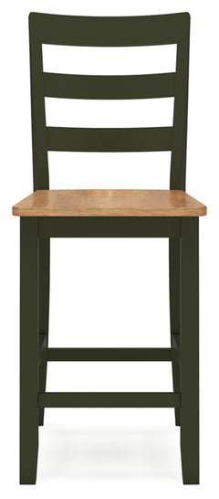 Gesthaven Counter Height Dining Table and 2 Barstools