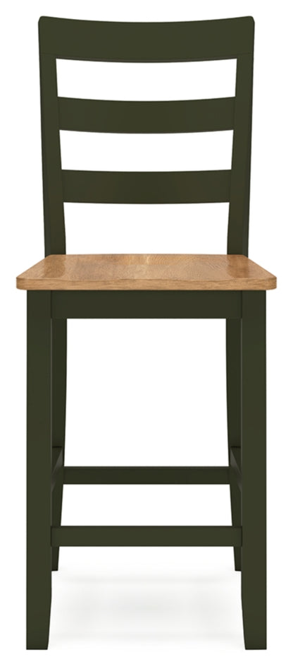 Gesthaven Counter Height Dining Table and 2 Barstools