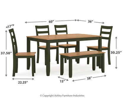 Gesthaven Dining Room Table Set (6/CN)
