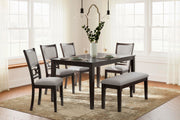 Free 5Pc Accessory Set + Nellie Rug + 6Pc Langwest Dining Set Package