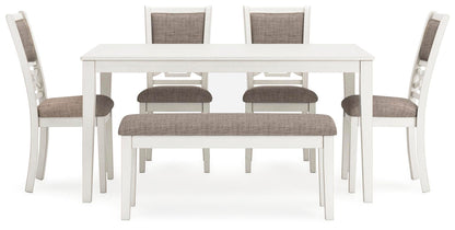 Free 5Pc Accessory Set + Hollis Rug + 6Pc Erinburg Dining Set Package