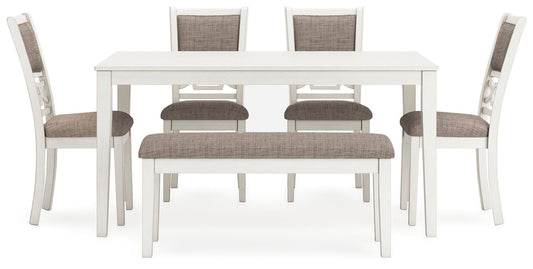 Free 5Pc Accessory Set + Hollis Rug + 6Pc Erinburg Dining Set Package