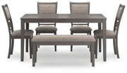 Free 5Pc Accessory Set + Hollis Rug + 6Pc Wrenning Dining Set Package