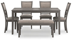 Free 5Pc Accessory Set + Hollis Rug + 6Pc Wrenning Dining Set Package