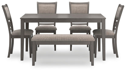 Free 5Pc Accessory Set + Hollis Rug + 6Pc Wrenning Dining Set Package